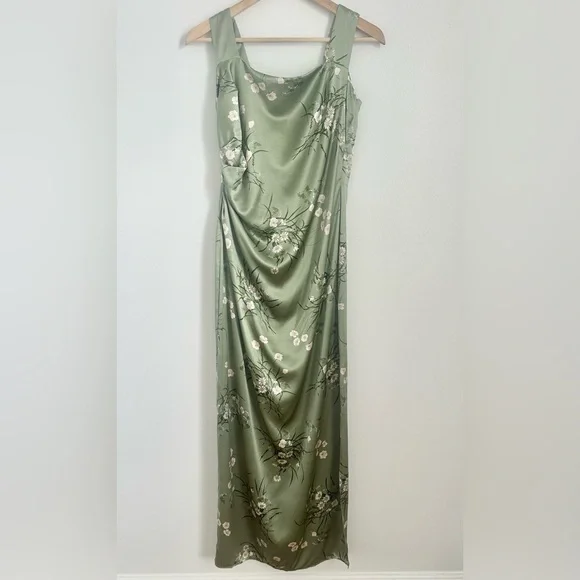 reformation earl silk dress in bonita | 100% silk maxi dress | size 10 - Picture 2 of 8